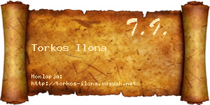 Torkos Ilona névjegykártya